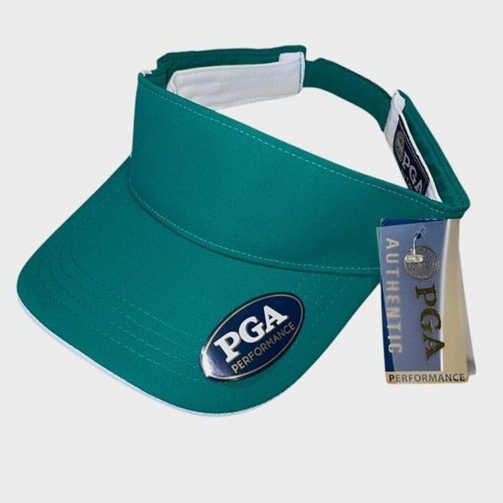 PGA Authentic Adjustable Performance Visor Golf NWT Green One Size‎